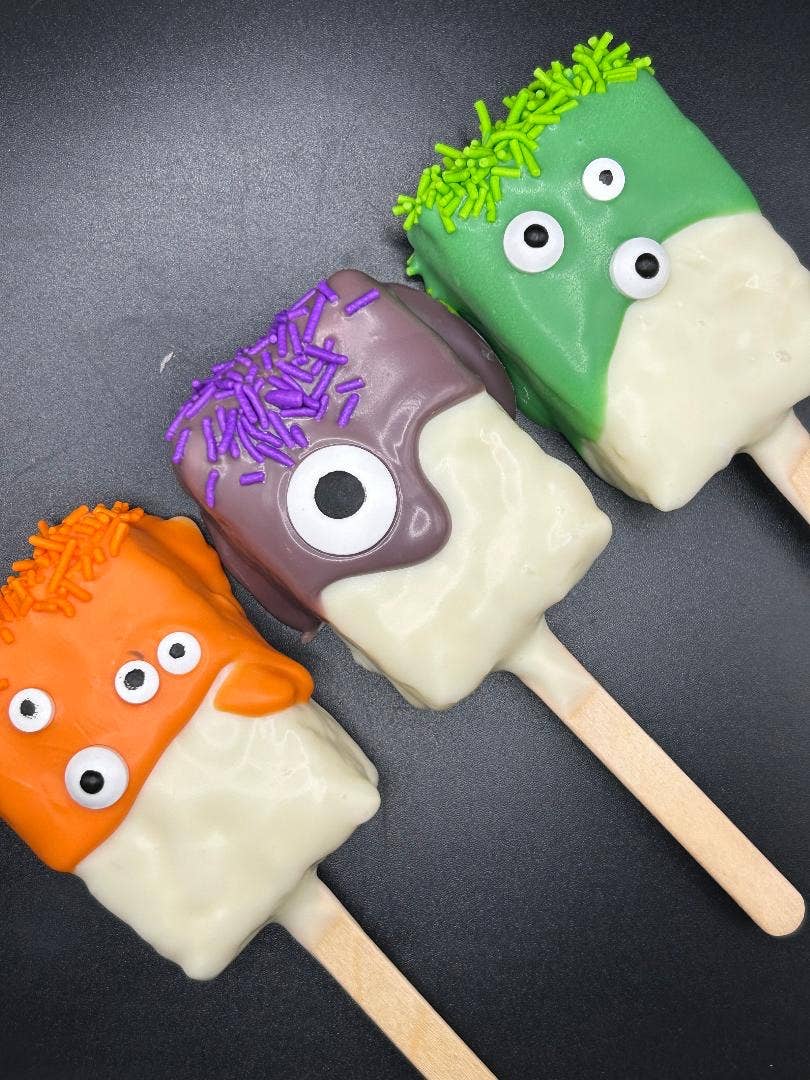 Norm & Lenore - Halloween Monster Rice Krispie Square