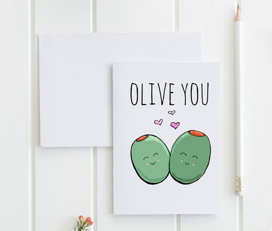 Card - Moonlight Makers - Olive you - Greeting Cards
