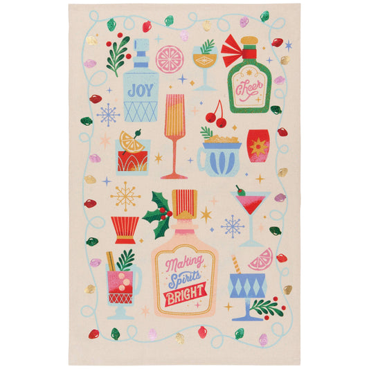 Danica Brands - Spirits Bright Christmas Decorative Dishtowel