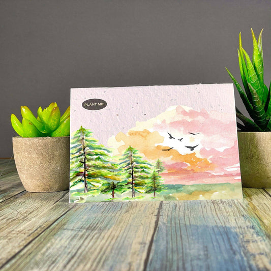 Plantable Greetings - Watercolour Bliss Plantable Greeting Card: Wildflowers