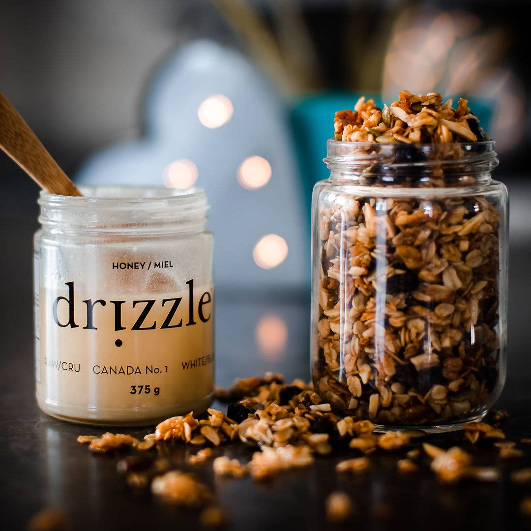 Drizzle Honey - White Raw Honey – 375 g (12 oz)