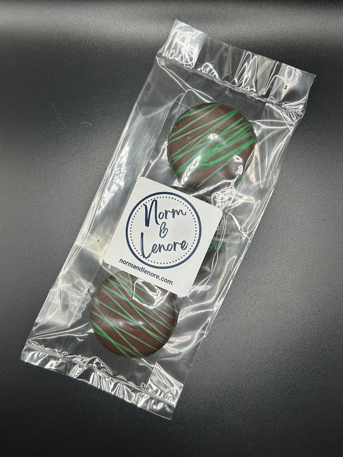 Norm & Lenore - Dark Chocolate Dipped Mint Oreos