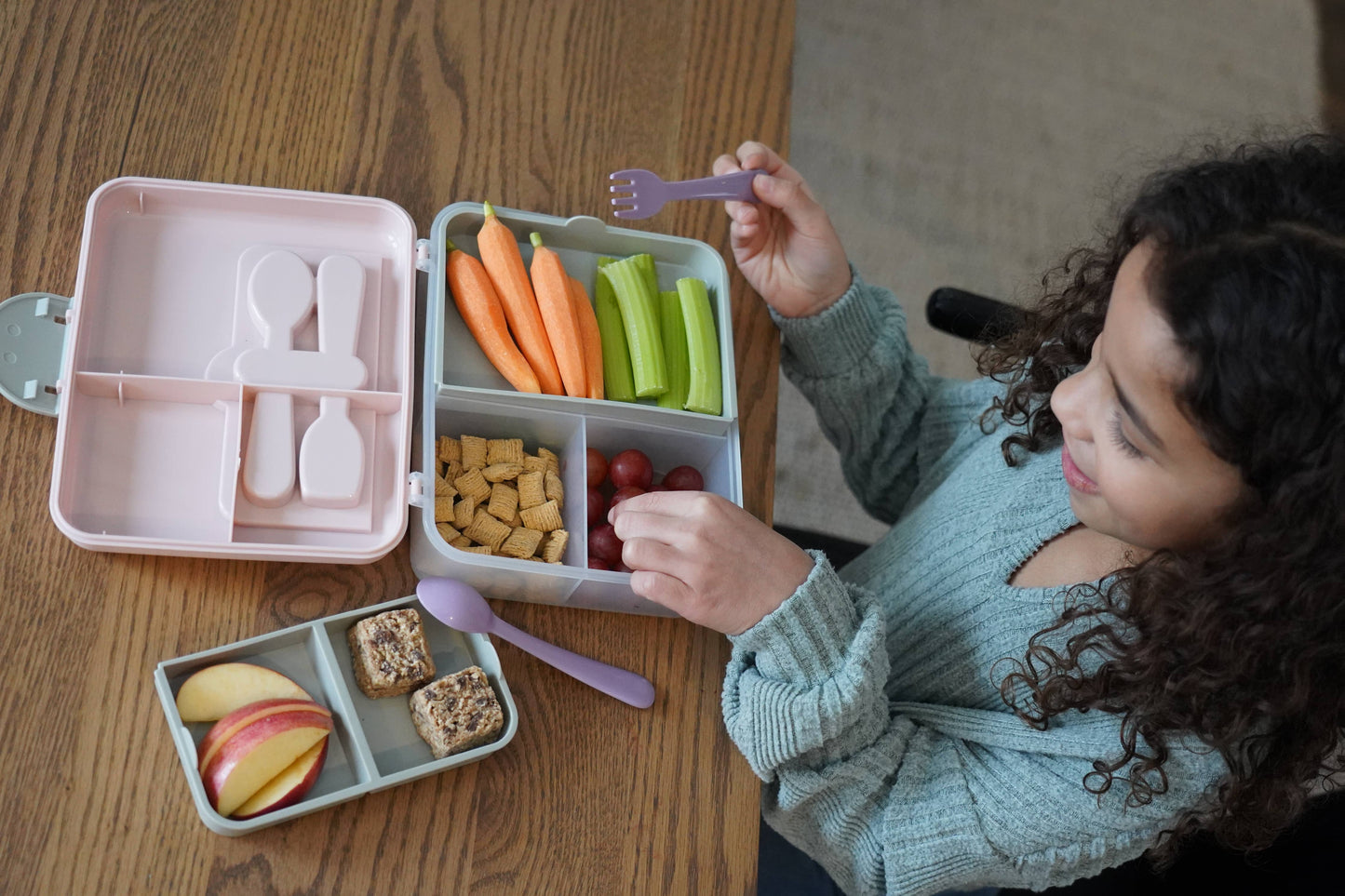 melii - 2 Tier Bento Box: Pink