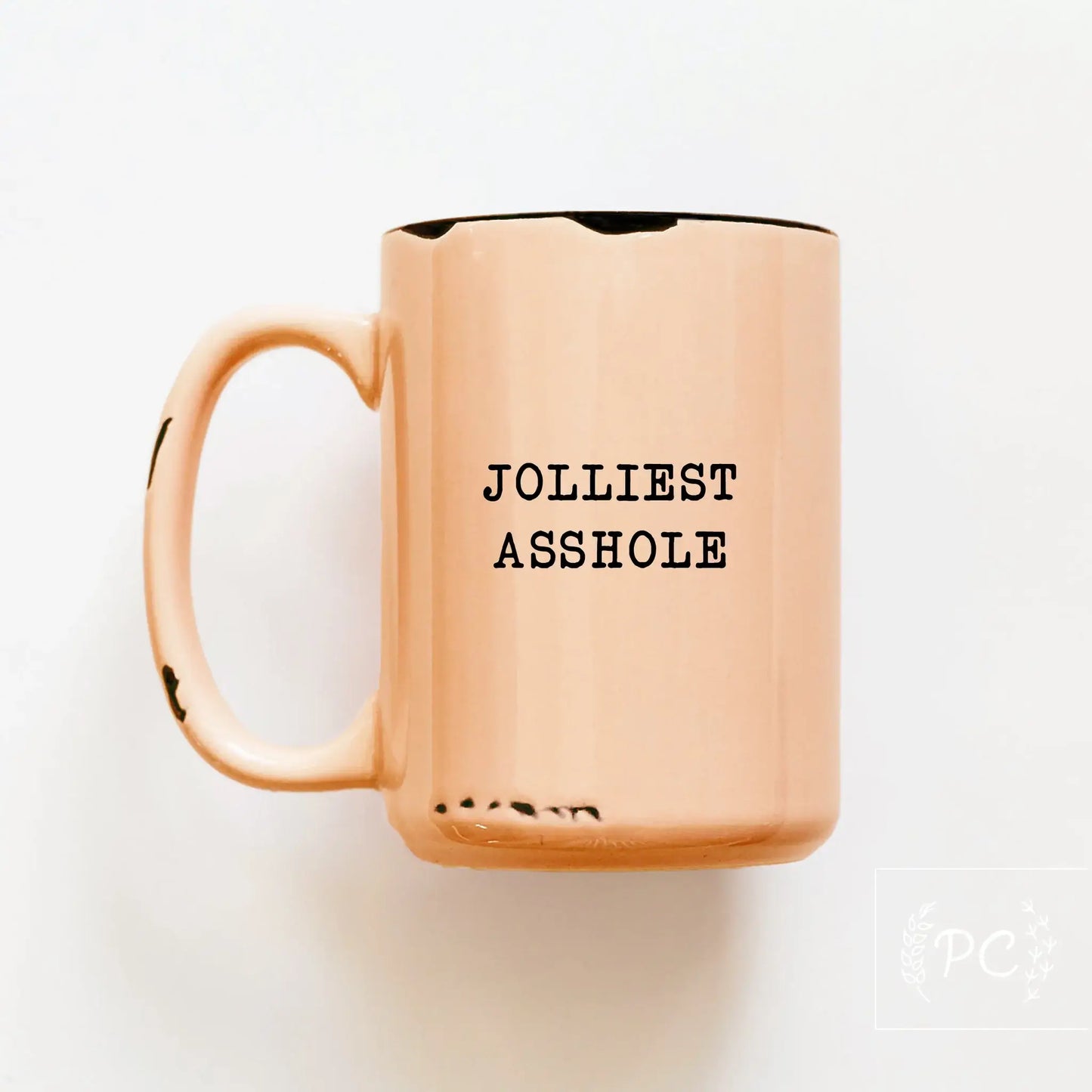 Coffee Mug -Prairie Chick Prints - jolliest asshole: White