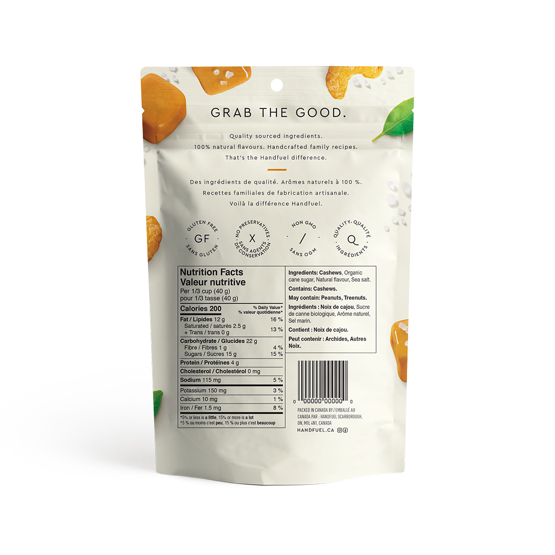 HANDFUEL - Salted Caramel Cashews 150g x 12