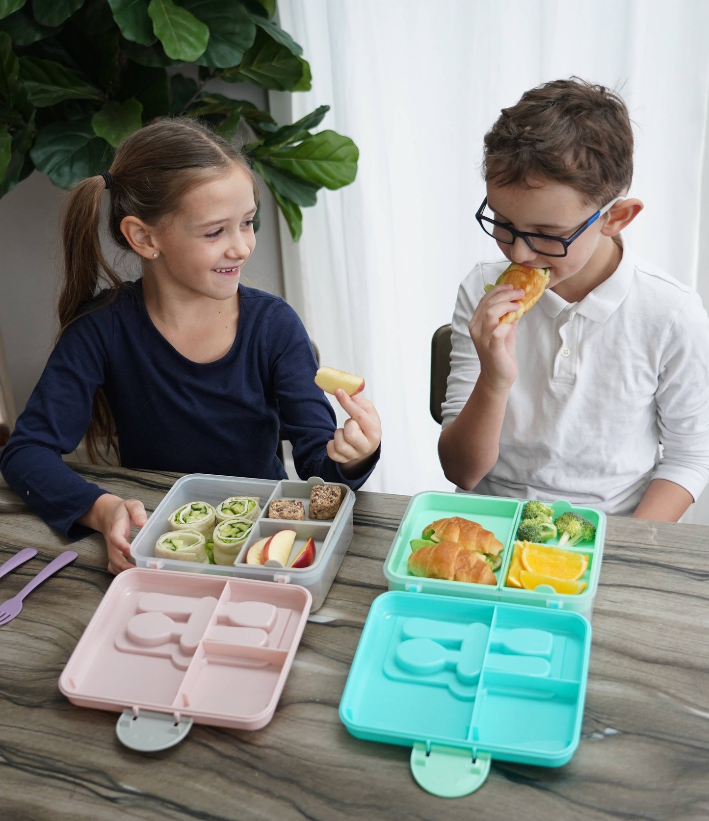 melii - 2 Tier Bento Box: Pink