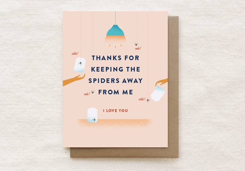 Quirky Paper Co. - Spiders - Love Valentines Anniversary Card