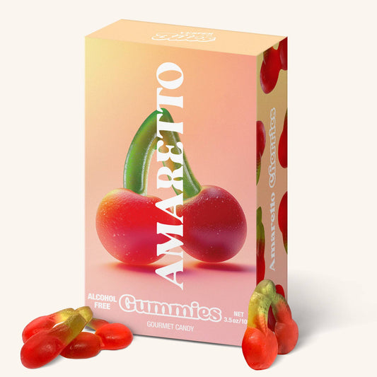 Vesper Bites - Amaretto Cherry Gummies, Chewy Candies, All natural