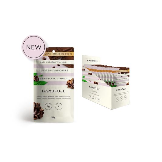 HANDFUEL - Dark Chocolate Almond Clusters 40g X 12