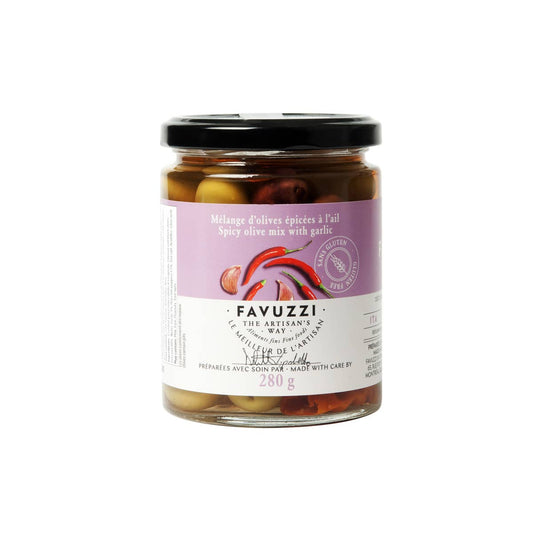 Favuzzi - Spicy Olive Mix With Garlic