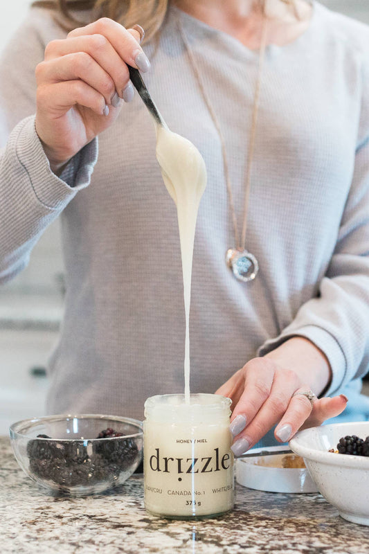 Drizzle Honey - White Raw Honey – 375 g (12 oz)