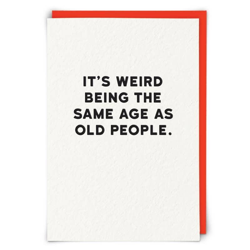 Redback Cards Canada - ALL Duties Paid - Old People Greeting Card