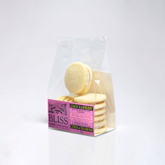 Bliss Gourmet Baked Goods Inc - Lemon Raspberry Buttercream Filled Cookies