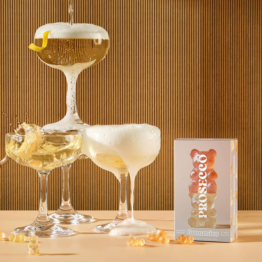 Vesper Bites - Prosecco Bear Gummies, Chewy Candies, Alcohol-Free