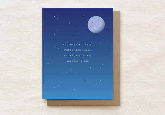 Quirky Paper Co. - At Times Like These, Words Seem Small - Sympathy Card
