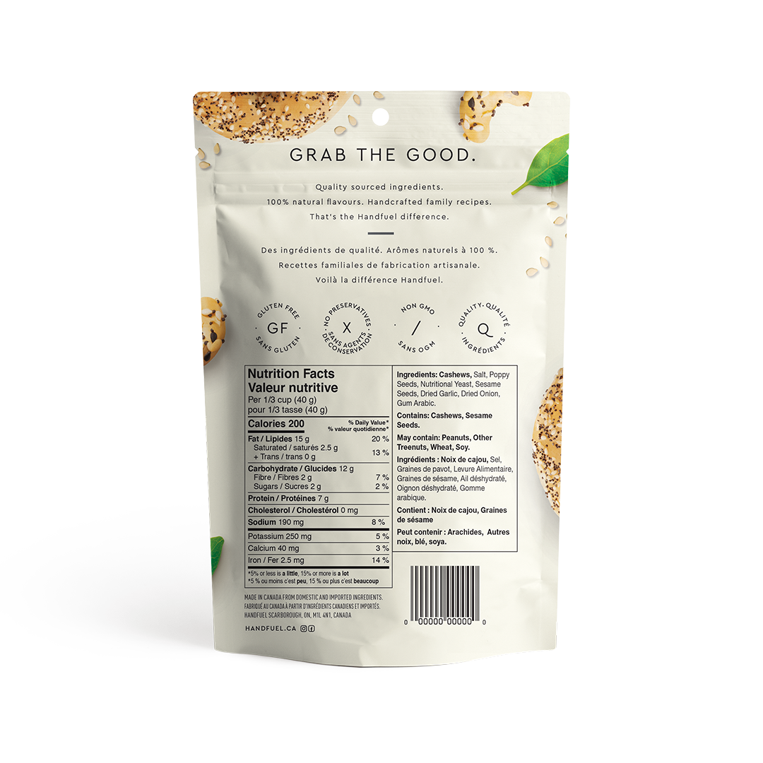 HANDFUEL - Everything Bagel Cashews 150g x 12