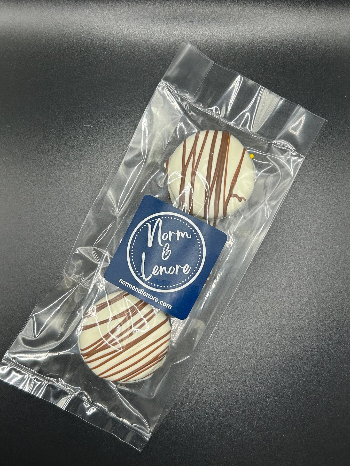 Norm & Lenore - White Chocolate Dipped Vanilla Oreos