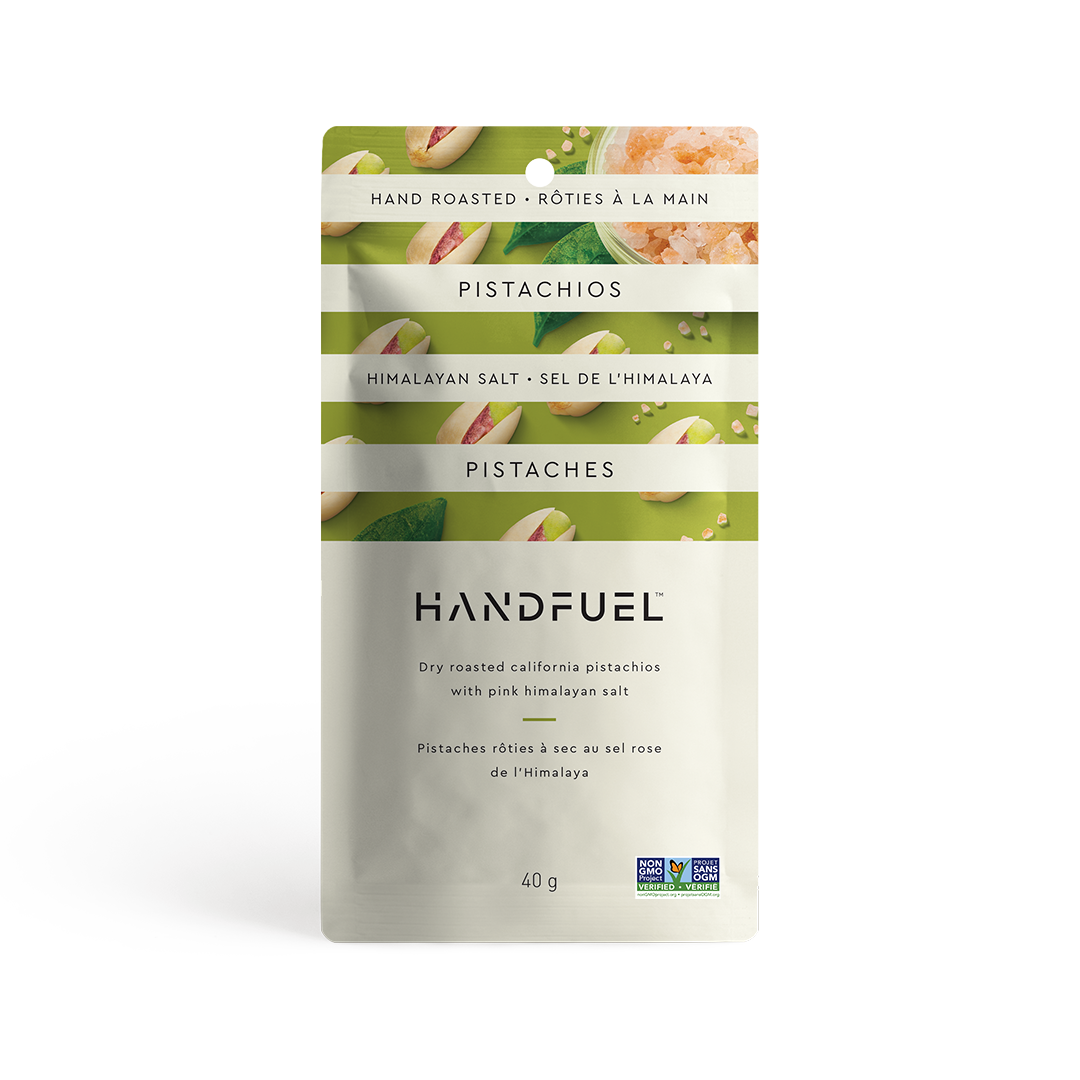 HANDFUEL - Dry Roasted Himalayan Salt Pistachios 40g X 12