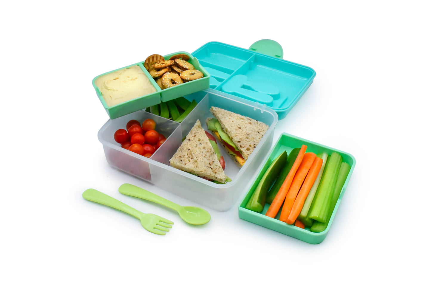 melii - 2 Tier Bento Box: Blue
