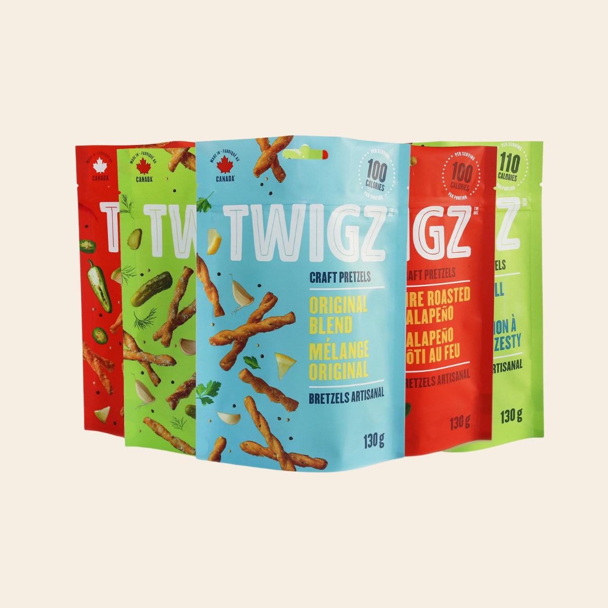 Twigz Pretzels (130g bag) – The Prairie Grazer