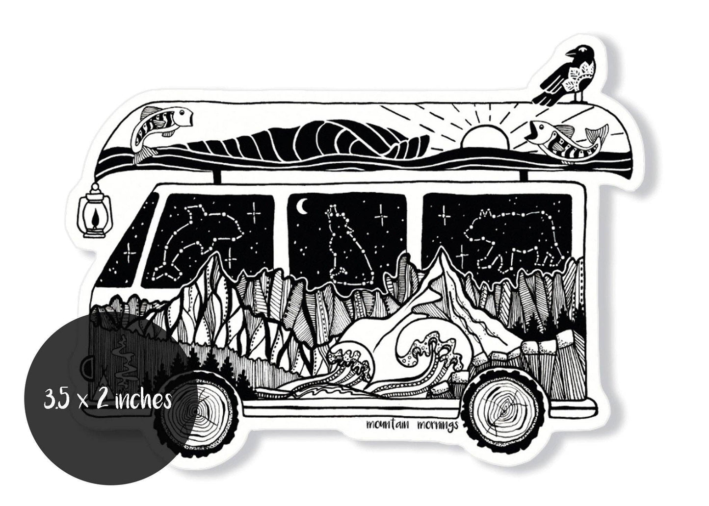 Camper Van Sticker