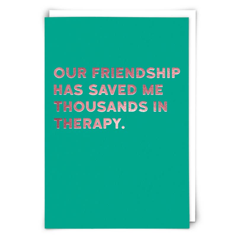 Redback Cards Canada - ALL Duties Paid - Therapy Greeting Card