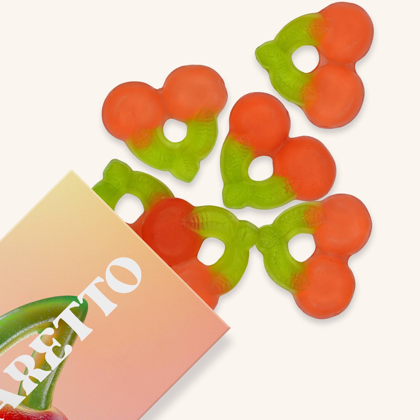 Vesper Bites - Amaretto Cherry Gummies, Chewy Candies, All natural
