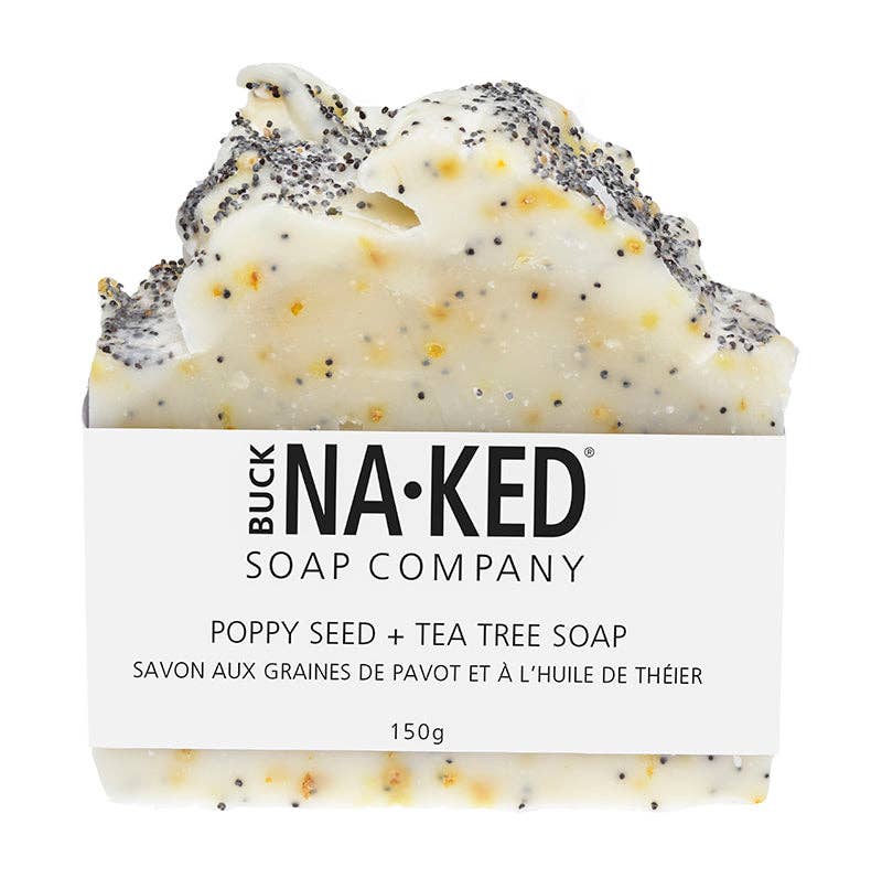 Buck Naked Soap Company - Poppy Seed + Tea Tree Bar Soap