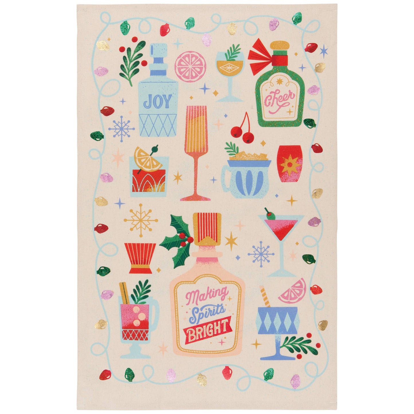 Danica Brands - Spirits Bright Christmas Decorative Dishtowel