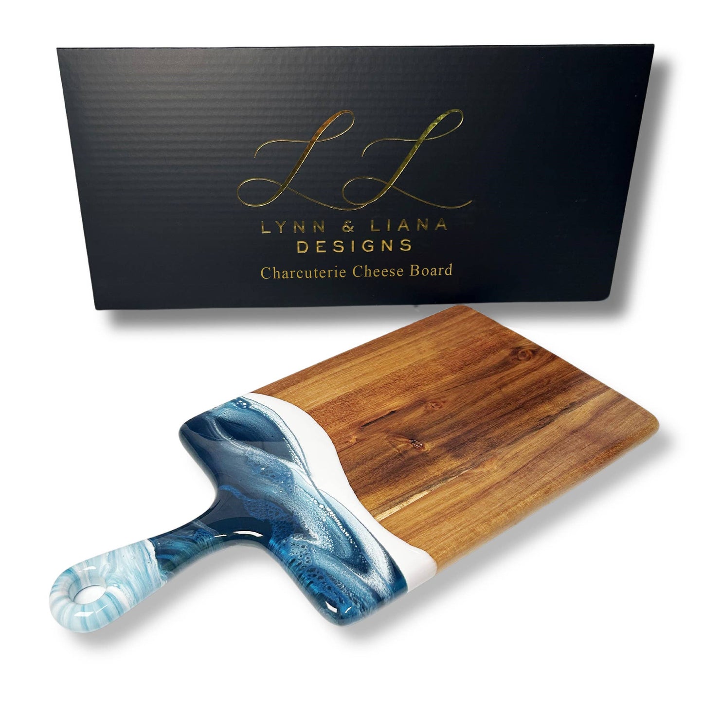 Lynn & Liana Designs - Charcuterie Board - Medium 8" x 16" Caribbean Blue