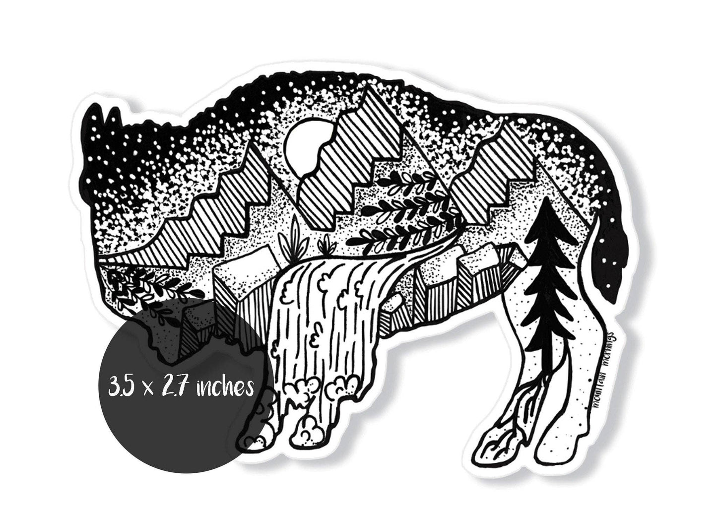 Bison I Sticker