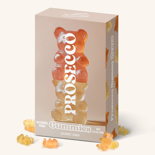 Vesper Bites - Prosecco Bear Gummies, Chewy Candies, Alcohol-Free