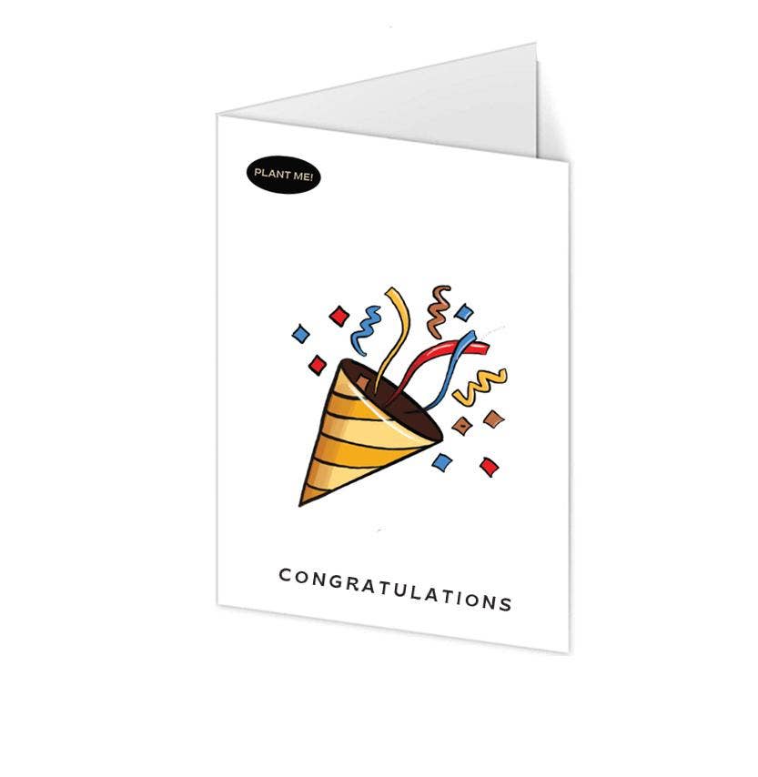 Plantable Greetings - Congratulations Confetti Plantable Greeting Card