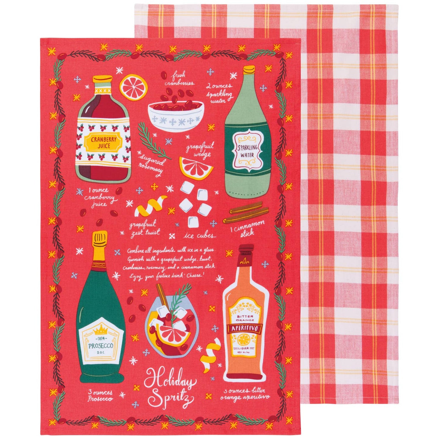 Danica Brands - Holiday Spirits Christmas Dishtowels Set of 2