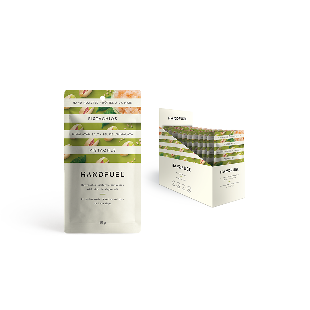 HANDFUEL - Dry Roasted Himalayan Salt Pistachios 40g X 12