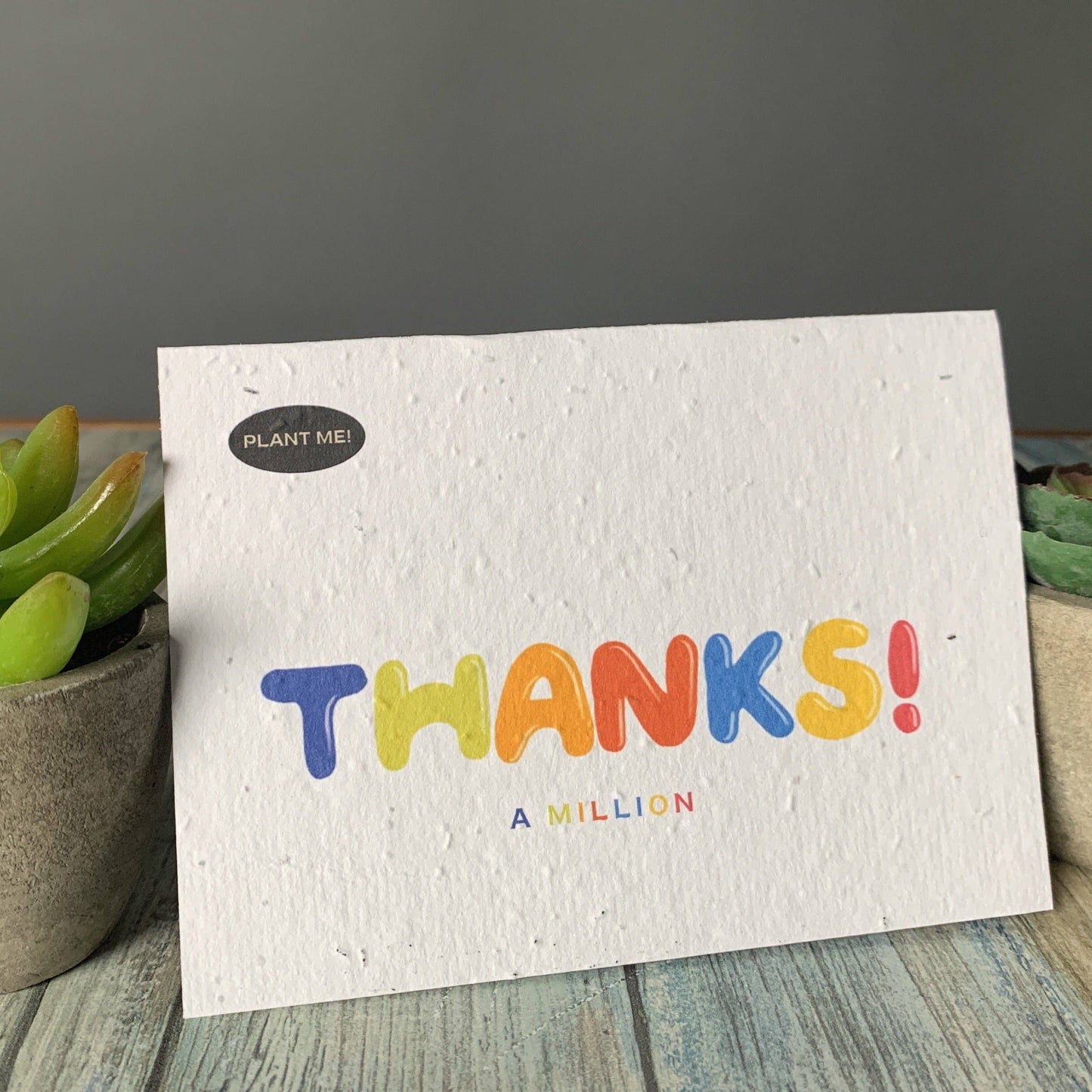 Plantable Greetings - Thanks a Million Plantable Greeting Card