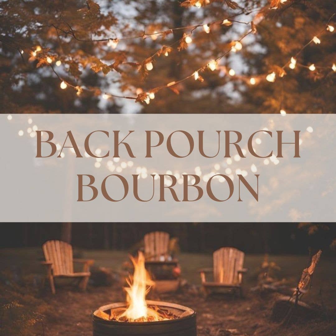 Prairie Creek Candles - BACK PORCH BOURBON | 8OZ NON TOXIC SOY CANDLE | FALL COLLECTION