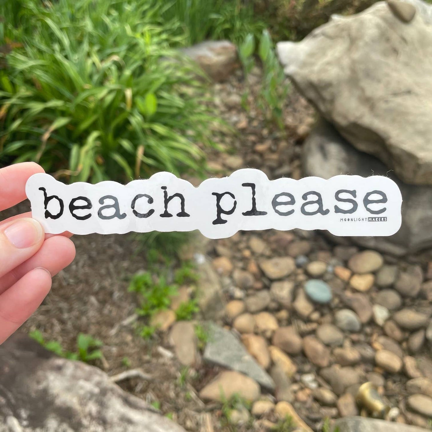 Beach Please - Die Cut Stickers