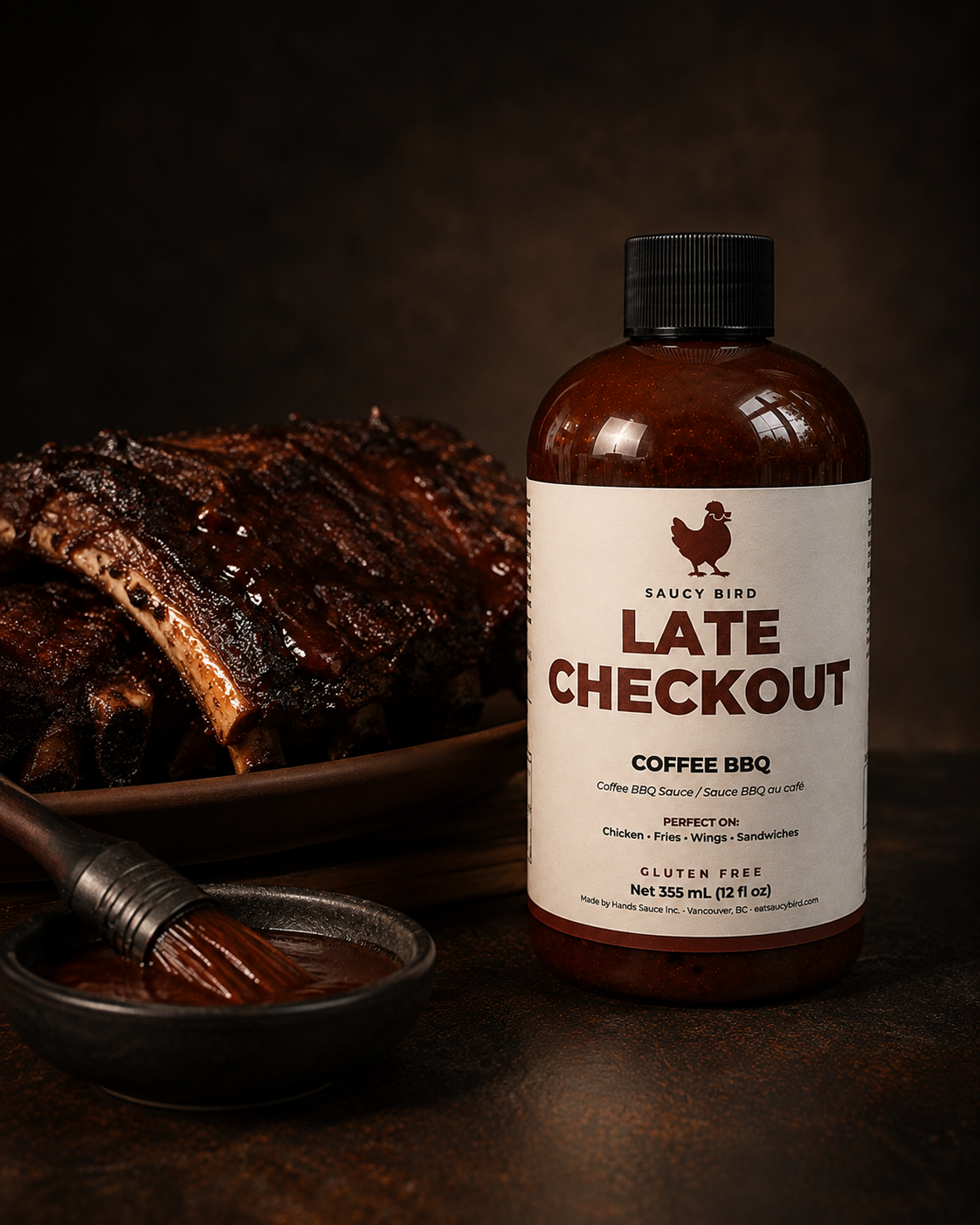 Saucy Bird - Late Checkout | Coffee BBQ Sauce | Gluten-Free | 355 mL
