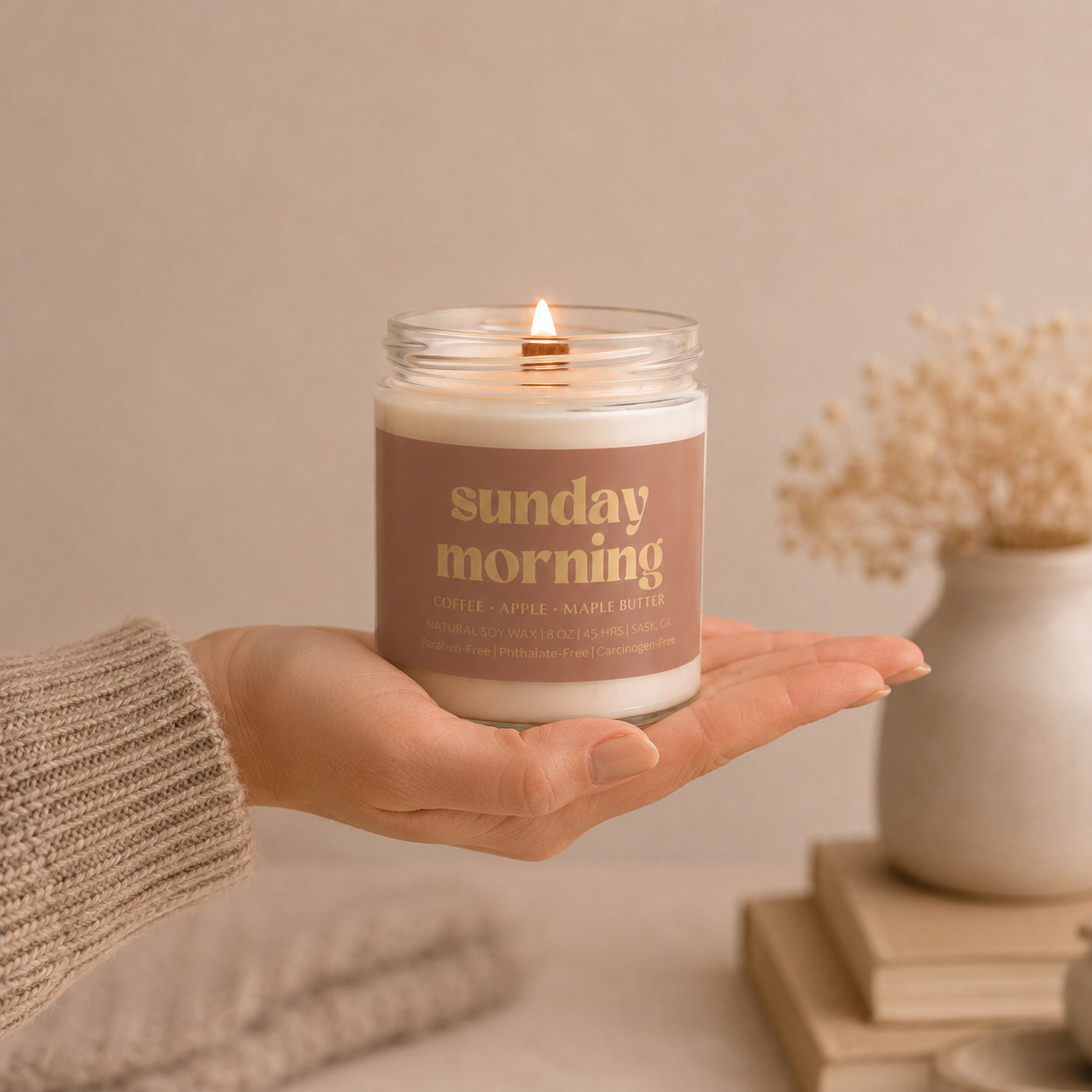 Prairie Creek Candles - SUDNAY MORNING | 8OZ NON TOXIC SOY CANDLE | FALL COLLECTION