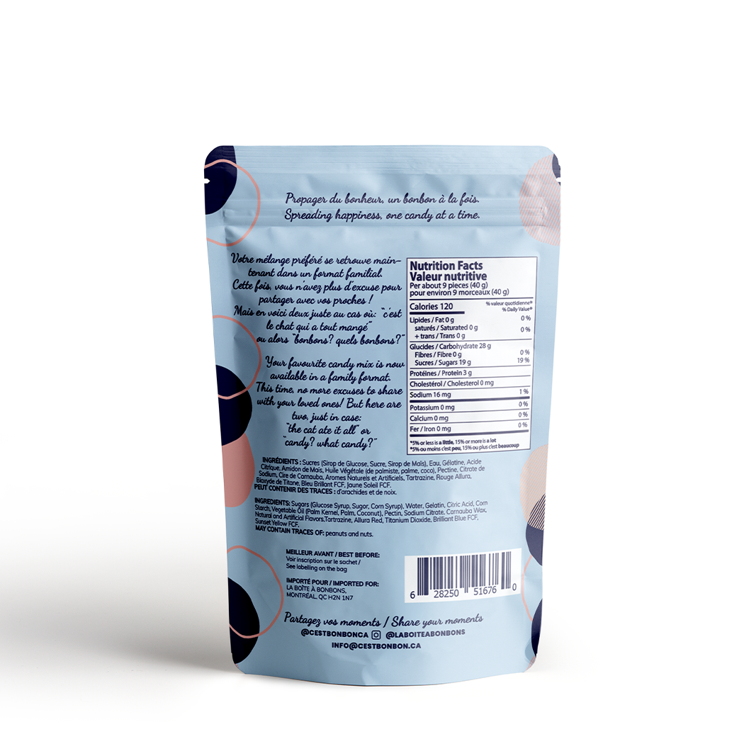 c'est BONBON- Canada - Sweet Mix - Large - Gummy Candies