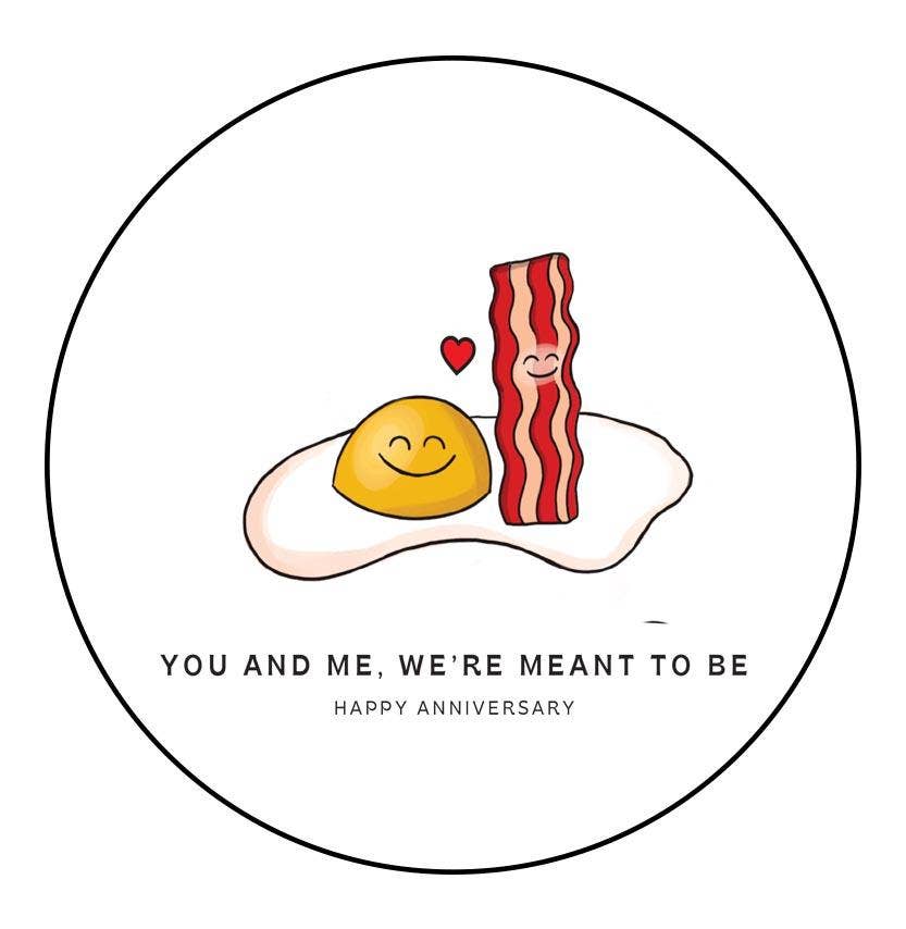Plantable Greetings - Eggs & Bacon Anniversary Plantable Greeting Card