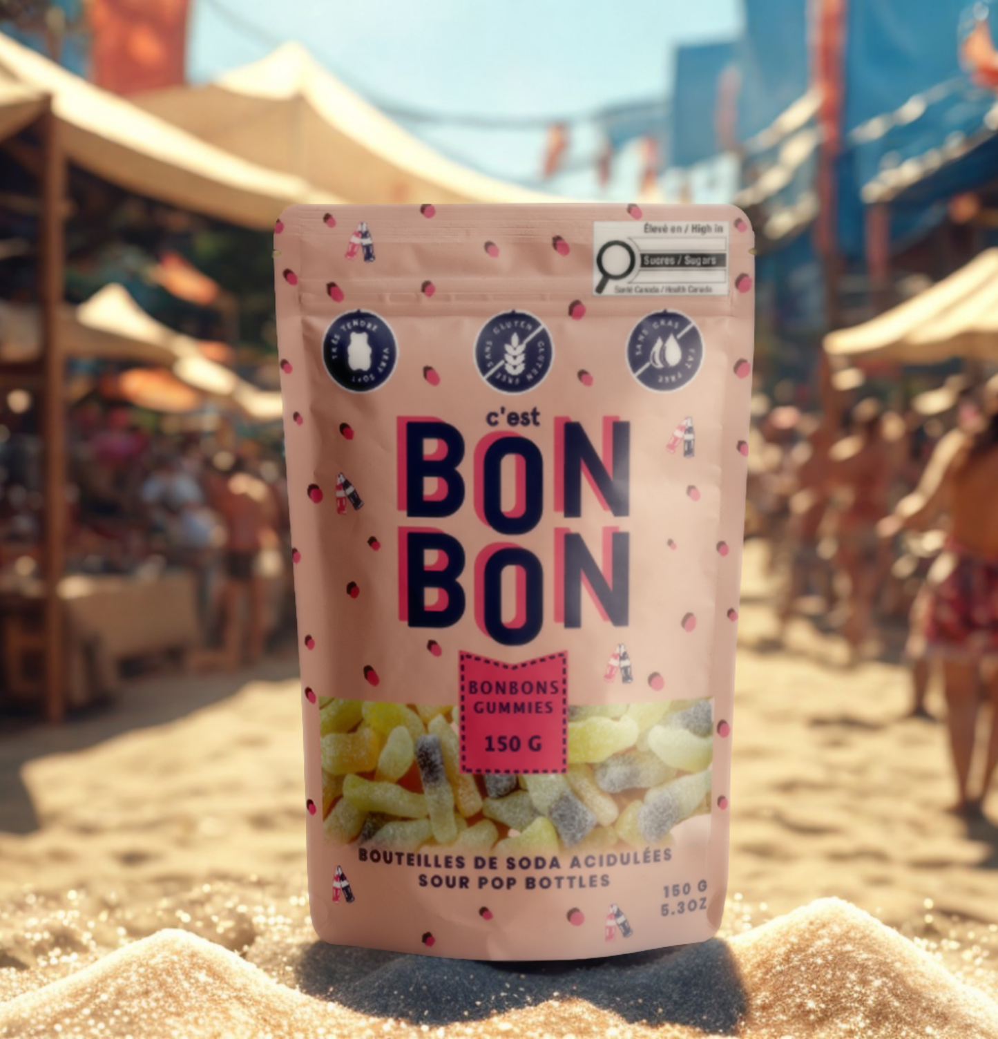 c'est BONBON- Canada - Sour Pop Bottles - Gummy Candies