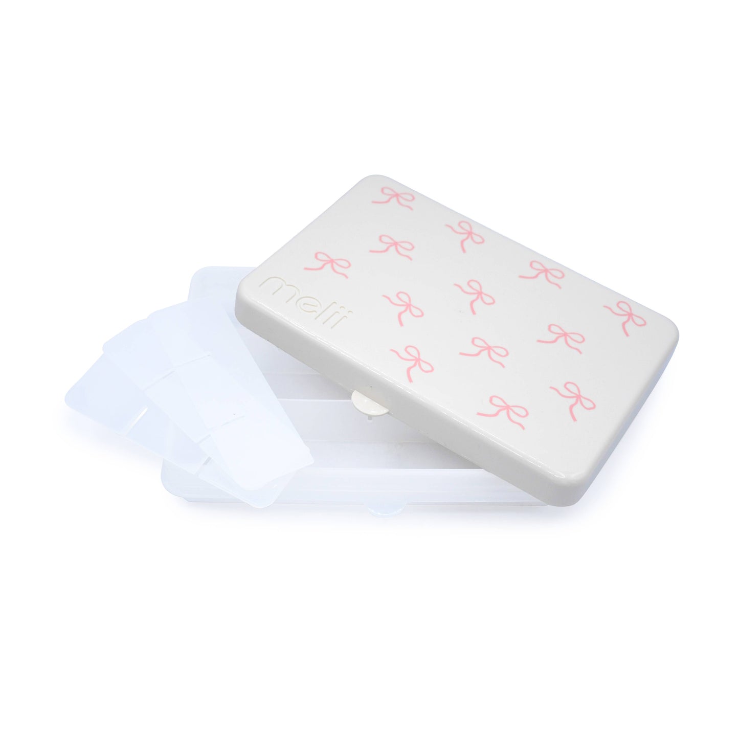 melii - Snackle Box, Divided Snack Container with 12 Compartments: Pink