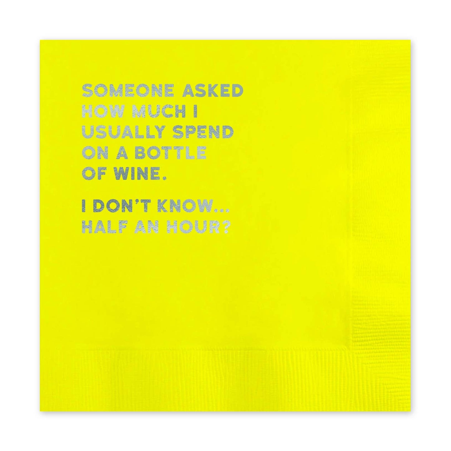 Redback Cards Canada - ALL Duties Paid - Bottle Of Wine Humor Napkin (Pack Of 20)