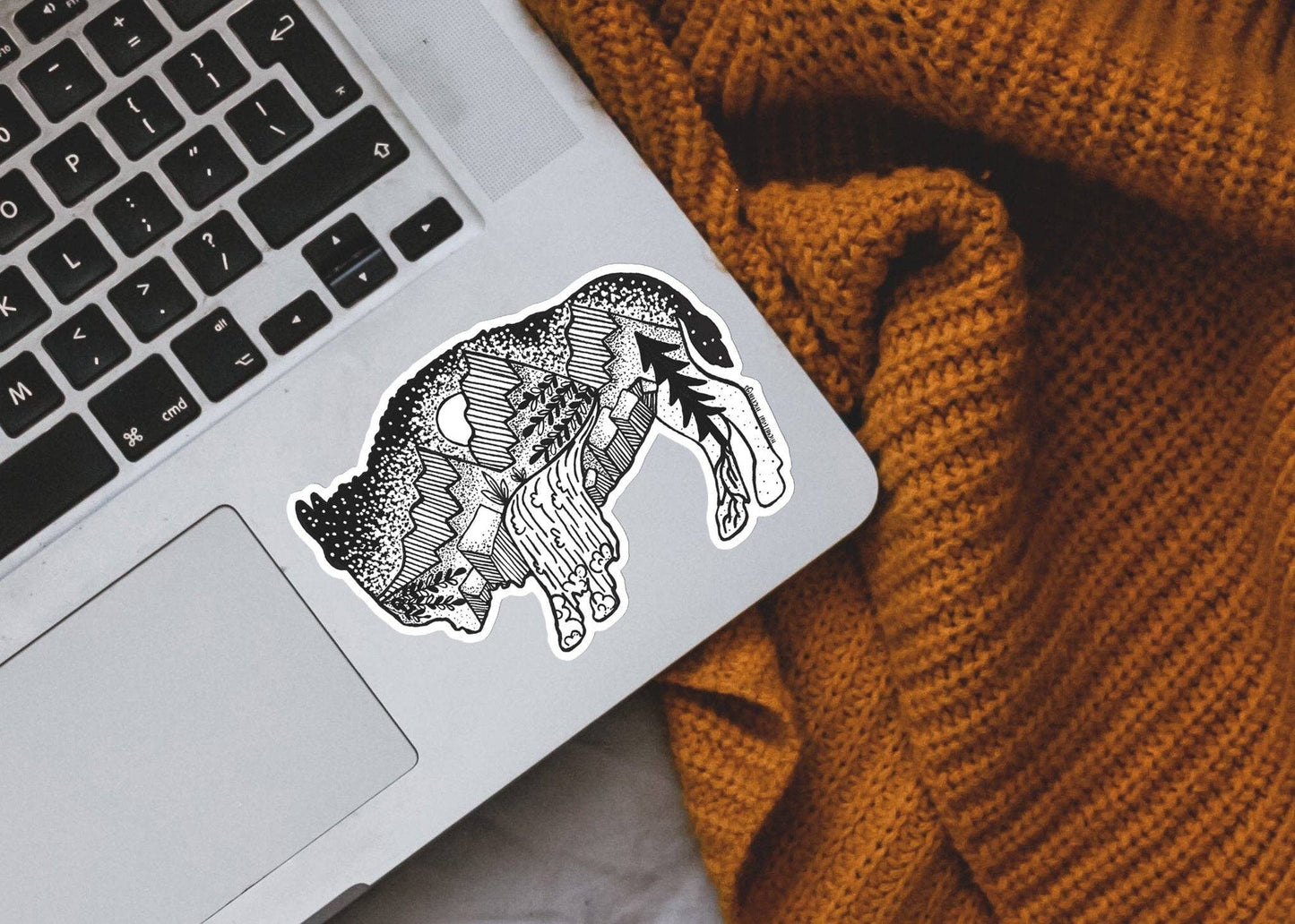 Bison I Sticker