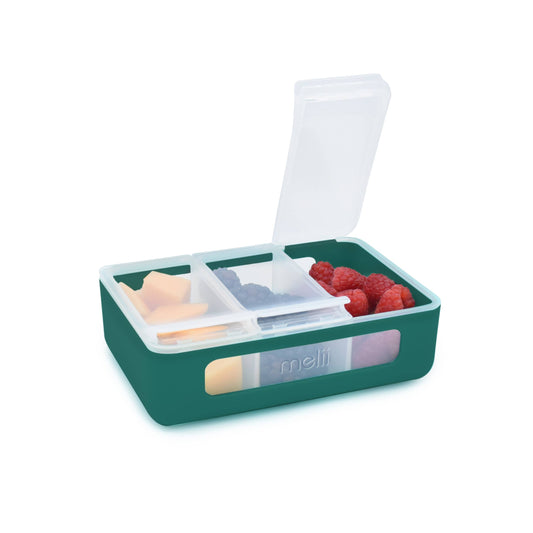 melii - 3 Compartment Snackle Box: Hunter Pine