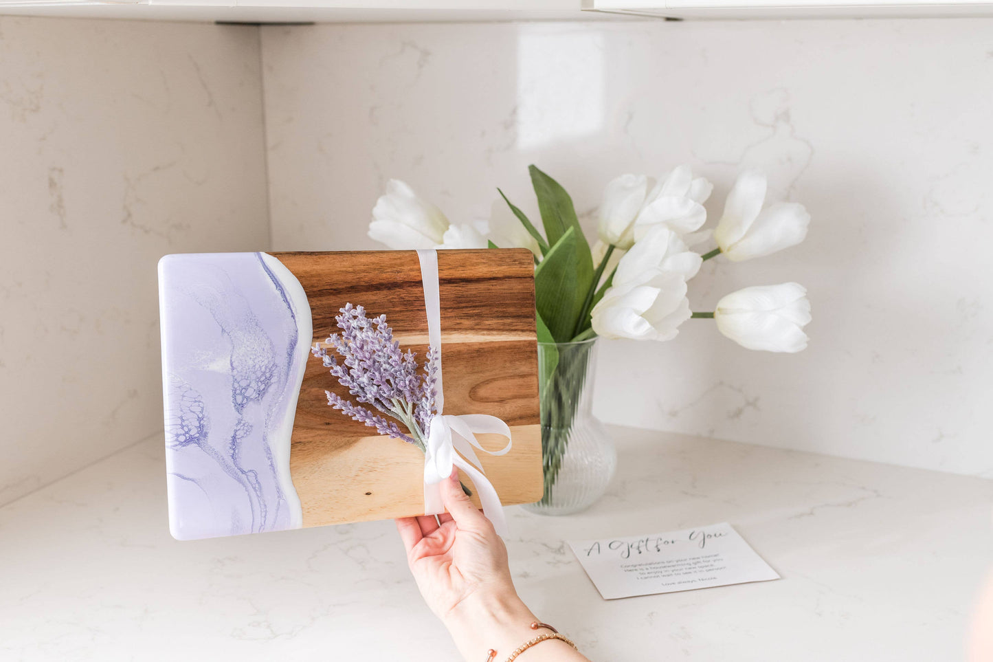 Lynn & Liana Designs - Lavender / Resin Cheese Knife Set