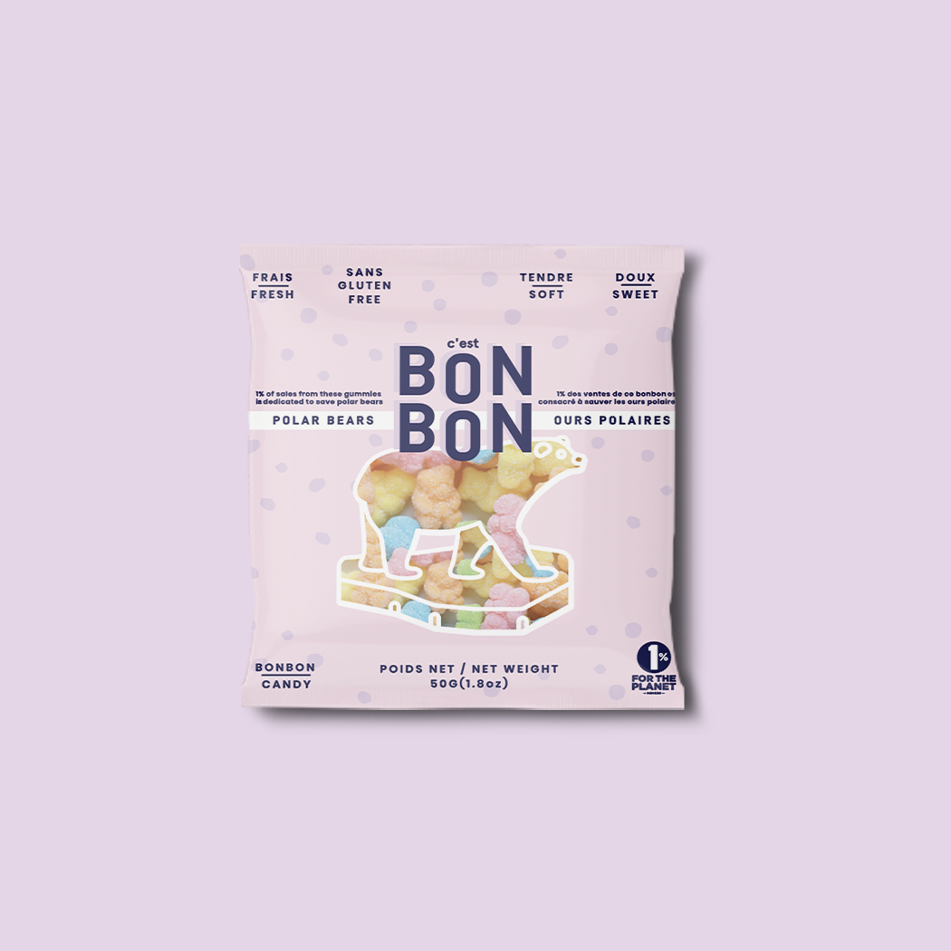 c'est BONBON- Canada - Polar Bears - Gummy Candies