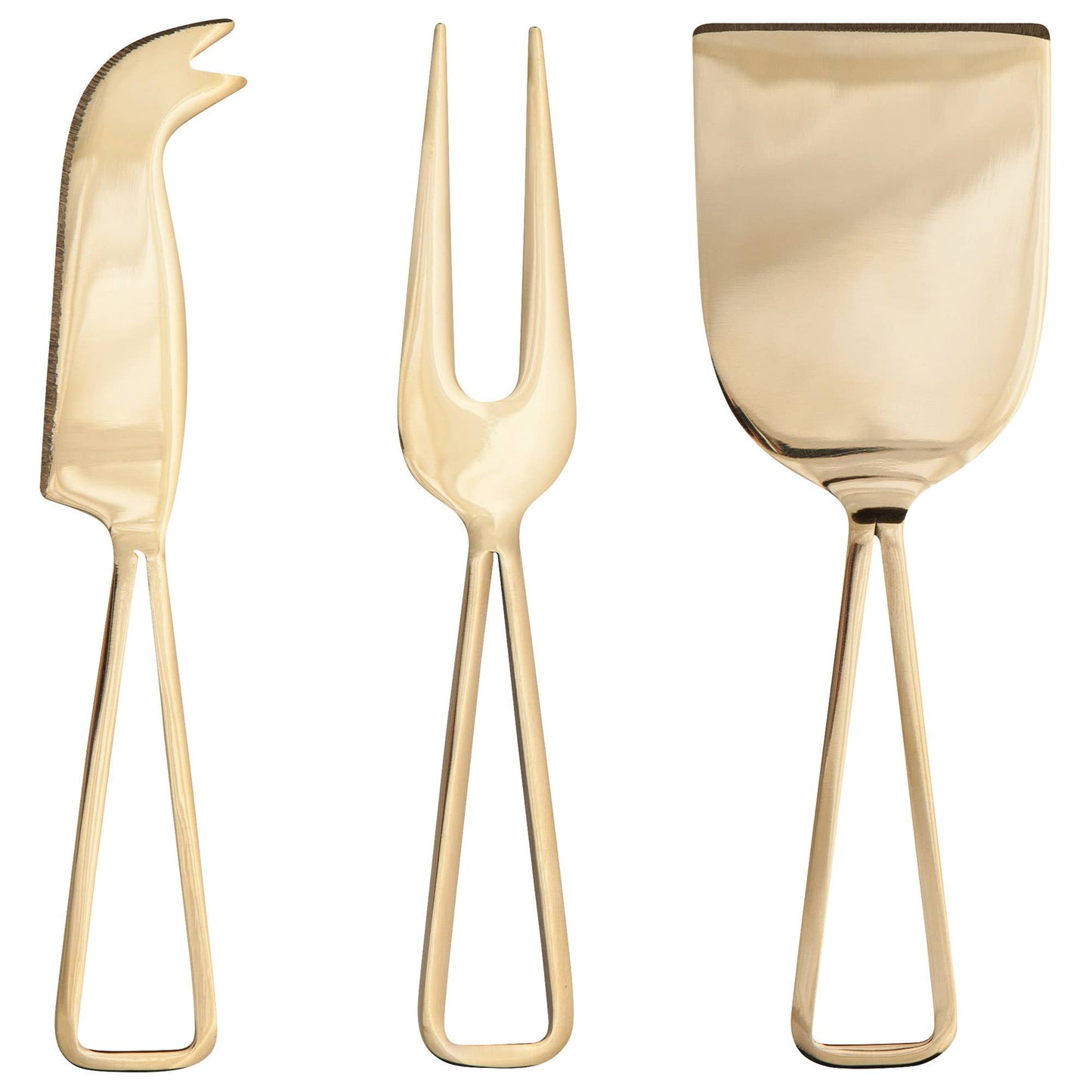 Danica Brands - Gold Cheese Knives Set of 3
